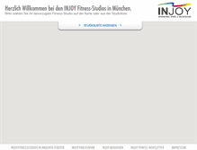 Tablet Screenshot of injoy-muenchen.de